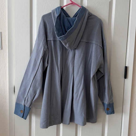 Free People Corie corduroy fleece hoodie - Picture 10 of 11